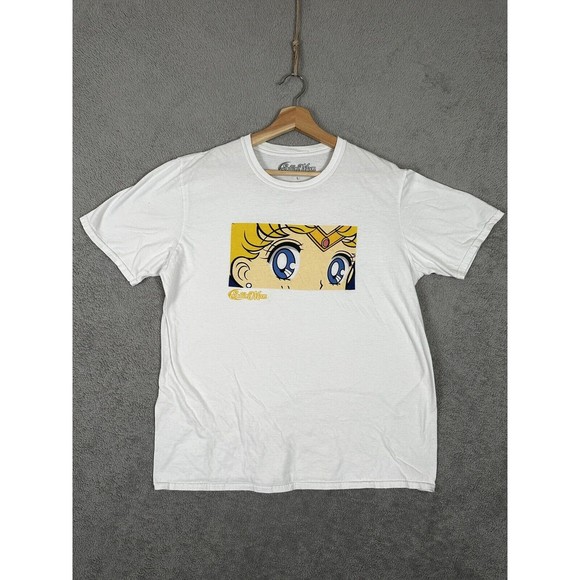 Sailor Moon Other - Vintage Sailor Moon T-Shirt Men's White Short Sleeve Big Graphic Anime Size L